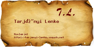 Tarjányi Lenke névjegykártya
